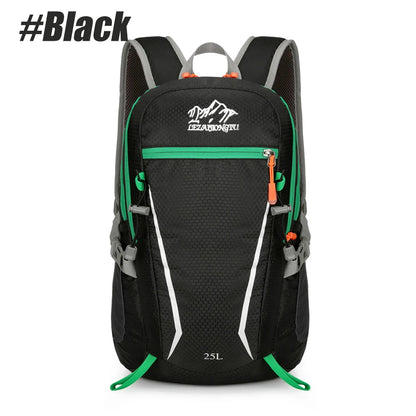 25L Lightweight Waterproof Hiking Hydration Backpack, Breathable Unisex Daypack for Cycling Climbing Camping Travel