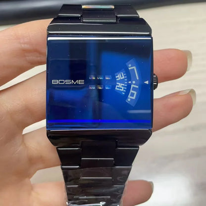 Fashion Square Men Clock Digital Waterproof Stainless Steel Elegant Man Wristwatch Quartz Casual Business Men's Watches Reloj