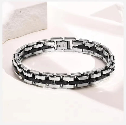 Vnox Stylish Strap Chain Bracelets