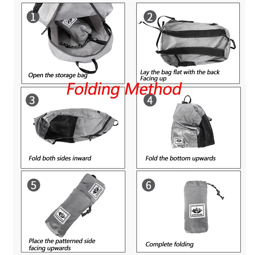 Waterproof Foldable Travel Backpack for Storage  & Accessories
