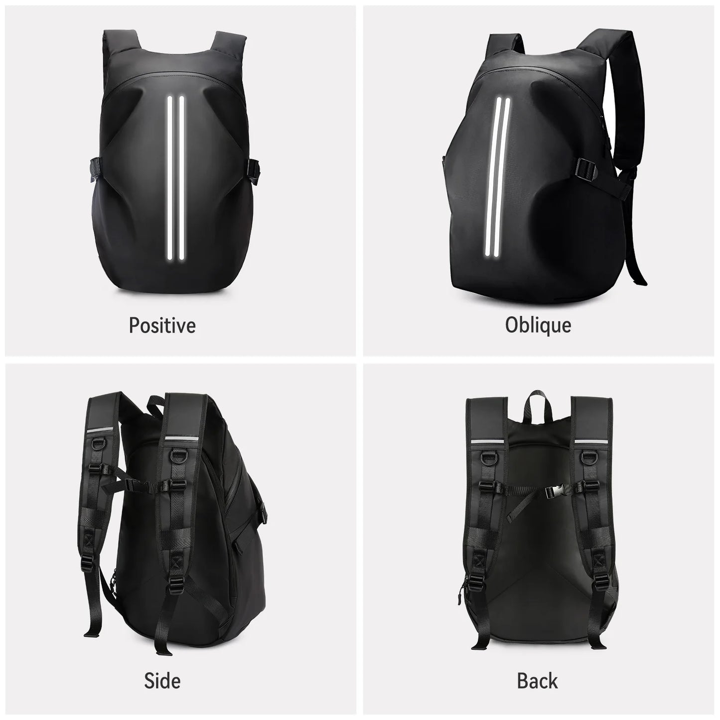 Motorcyclists Waterproof Reflective Travel Backpack