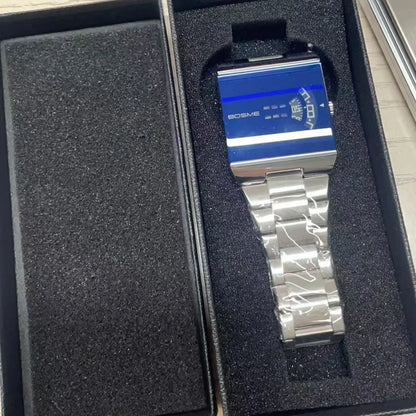 Fashion Square Men Clock Digital Waterproof Stainless Steel Elegant Man Wristwatch Quartz Casual Business Men's Watches Reloj
