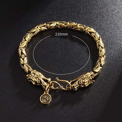 Men\'s Retro Gothic Skull Bracelet Fashionable Cool Street Party Bangles Jewelry Gift