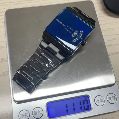 Fashion Square Men Clock Digital Waterproof Stainless Steel Elegant Man Wristwatch Quartz Casual Business Men's Watches Reloj