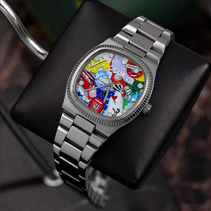 Cilo Square Silver Freestyle Watch