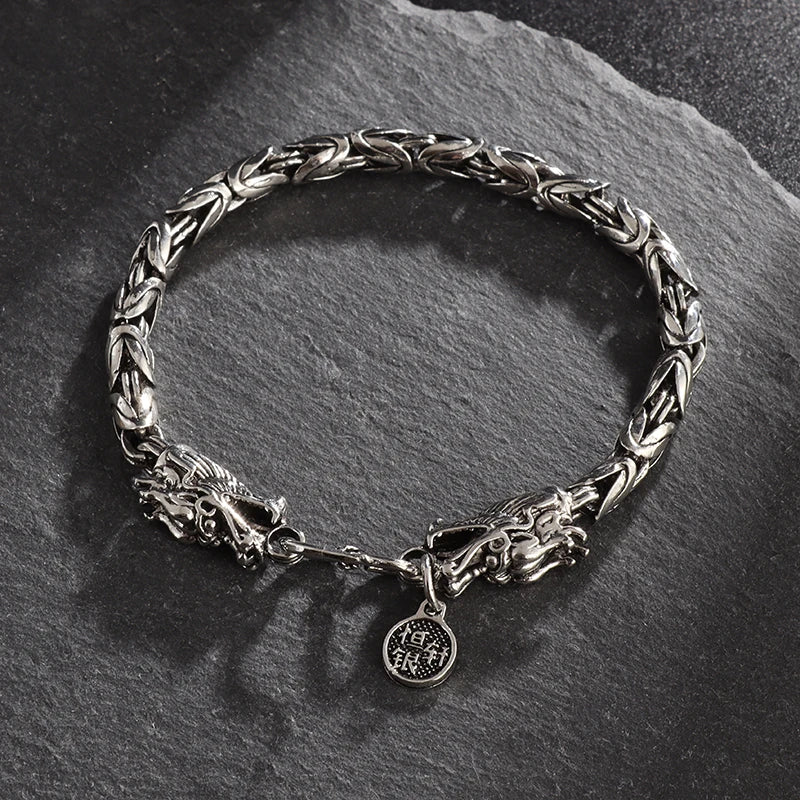 Men\'s Retro Gothic Skull Bracelet Fashionable Cool Street Party Bangles Jewelry Gift