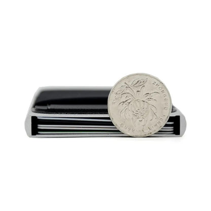 Slim Aluminum Wallet Mini RFID Wallet Automatic Pop up Bank Card Case