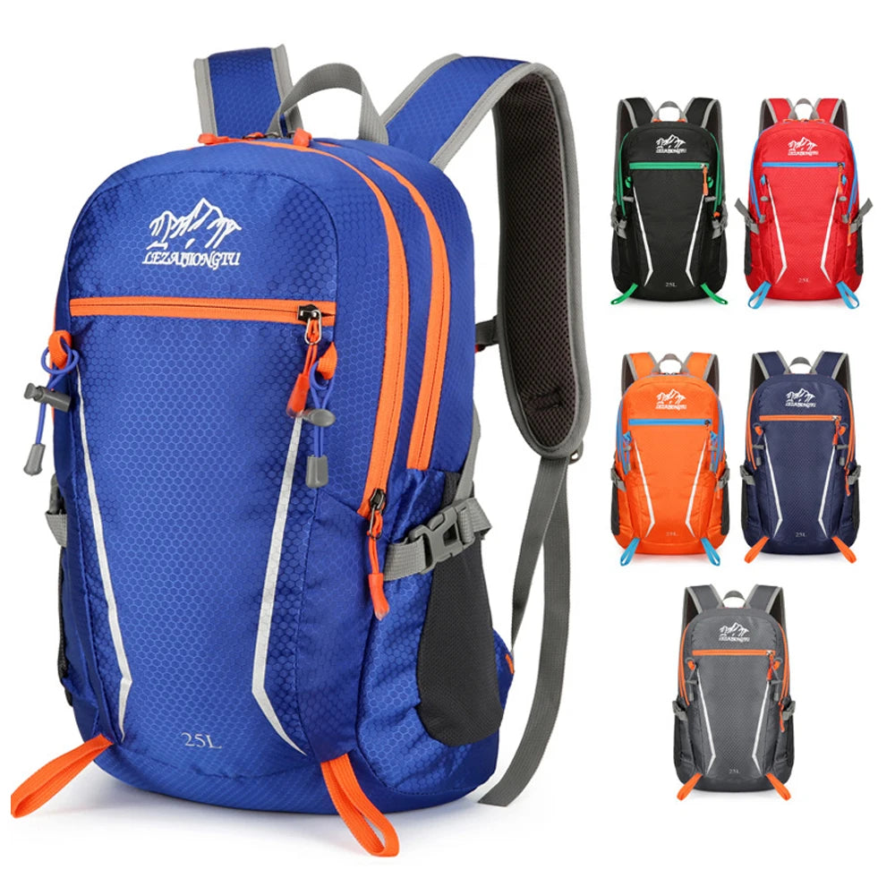 25L Lightweight Waterproof Hiking Hydration Backpack, Breathable Unisex Daypack for Cycling Climbing Camping Travel