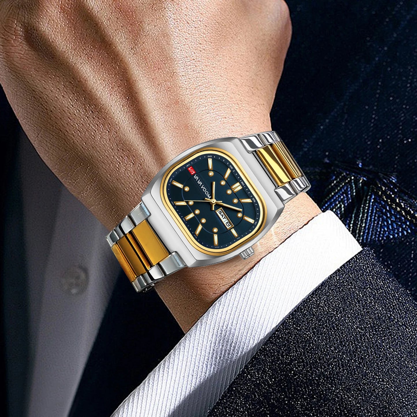 Voom Square Analog Diving Series Steel Watch