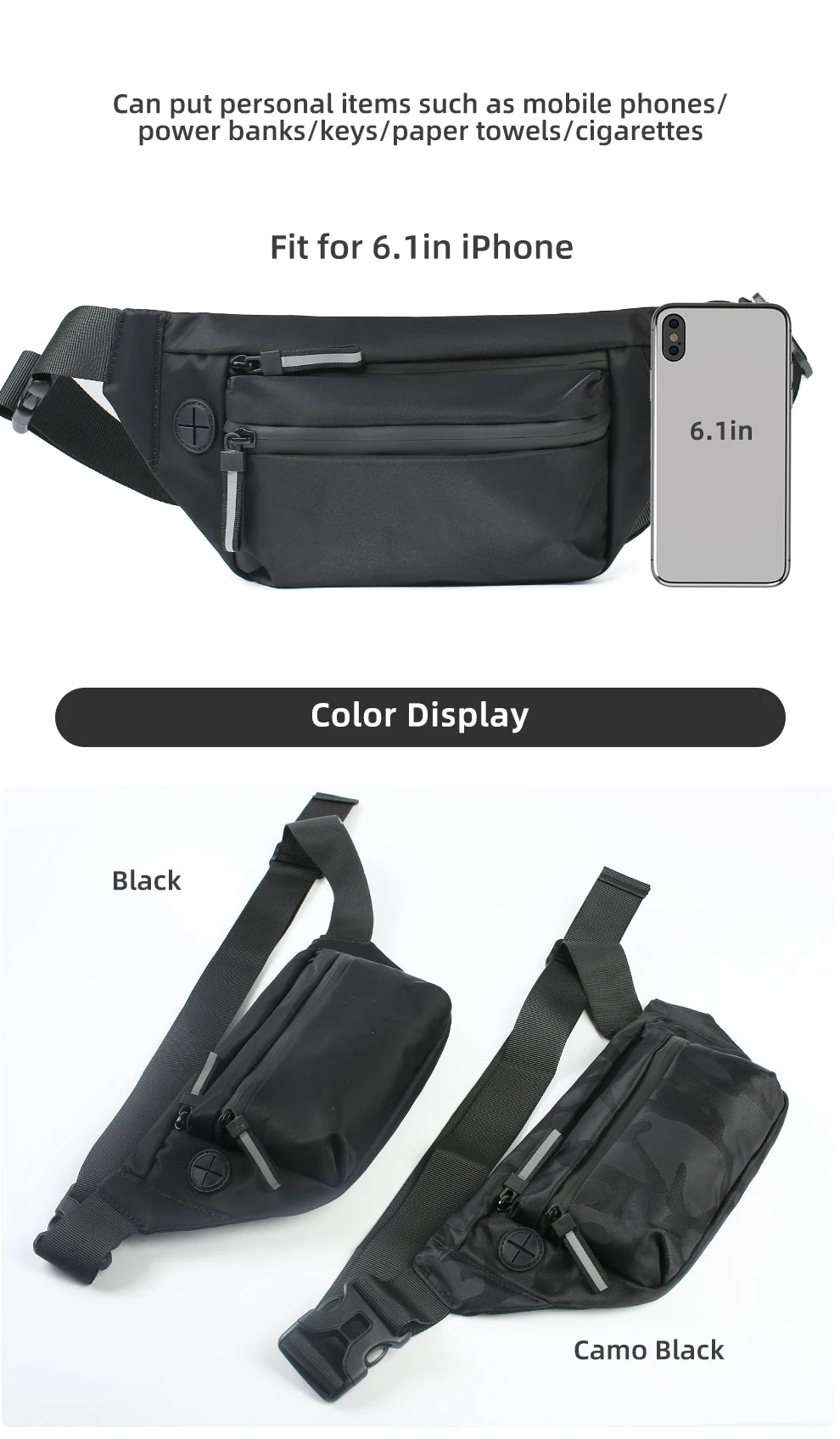 HK Crossbody & Shoulder Strap Travel Bag
