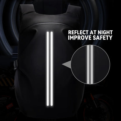 Motorcyclists Waterproof Reflective Travel Backpack