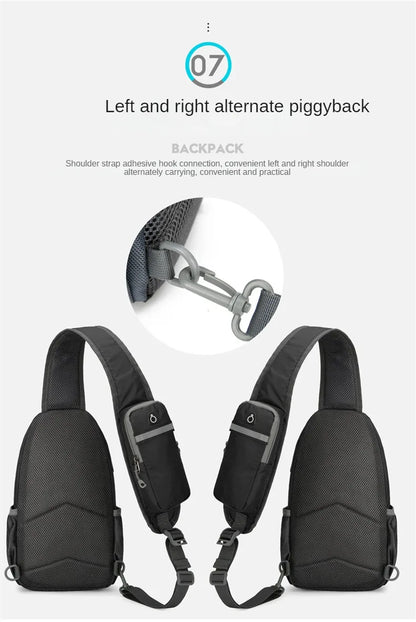 Shoulder Backpack Sling & Chest Crossbody Bag