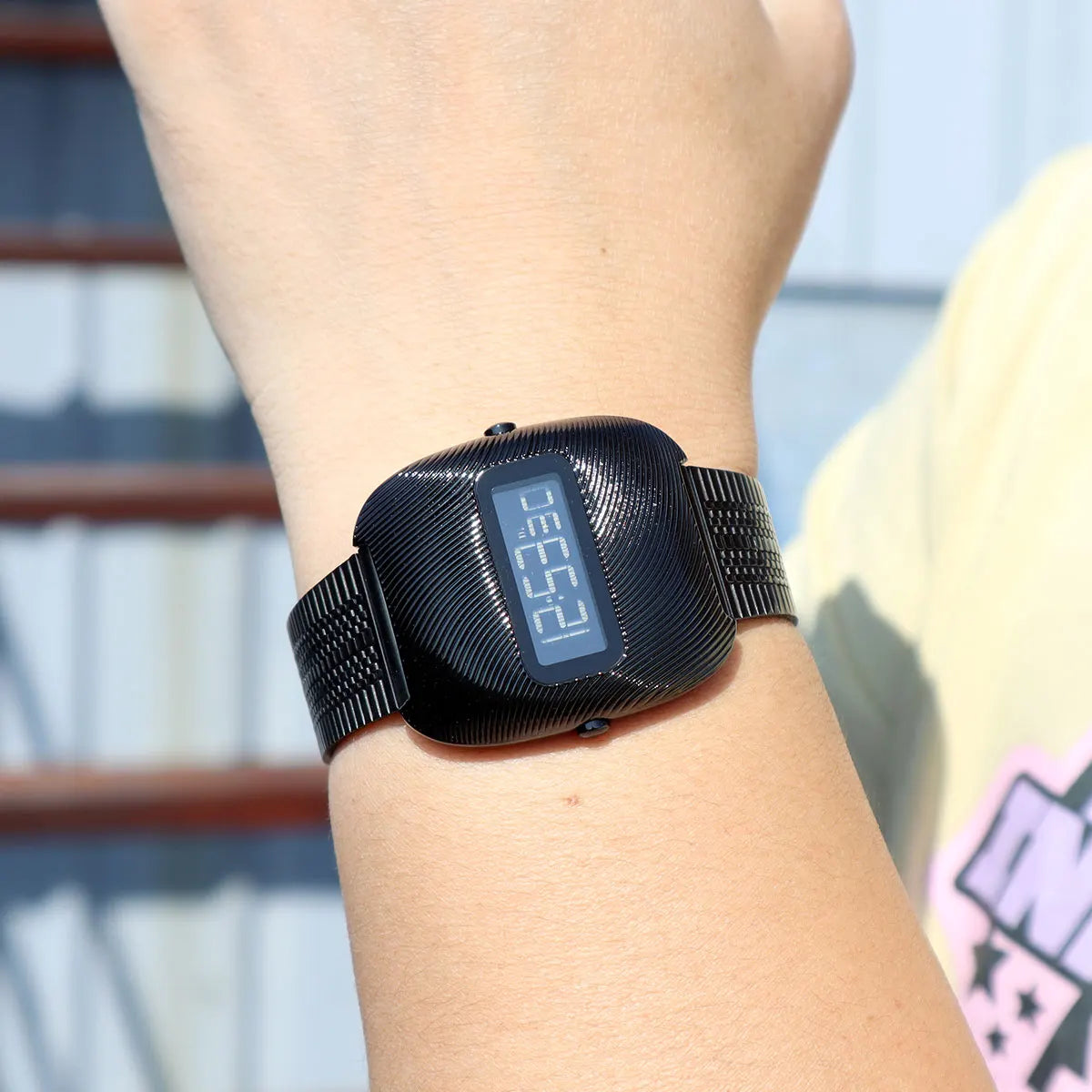 Oval Design Digital Wristwatch