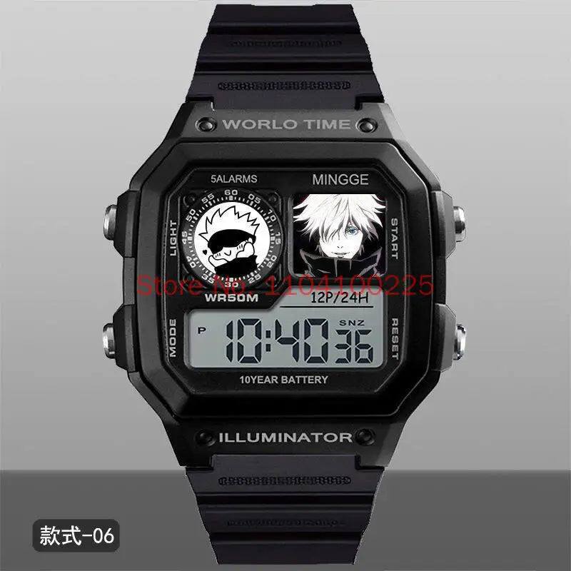 Jujutsu Kaisen Inspired Gojo Digital Sports Watch