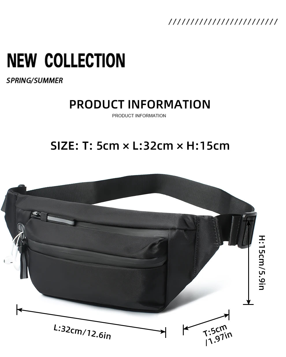 HK Crossbody & Shoulder Strap Travel Bag
