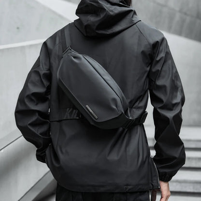 Waterproof Chest Bag, Solid Crossbody Bag for Travel & Sports