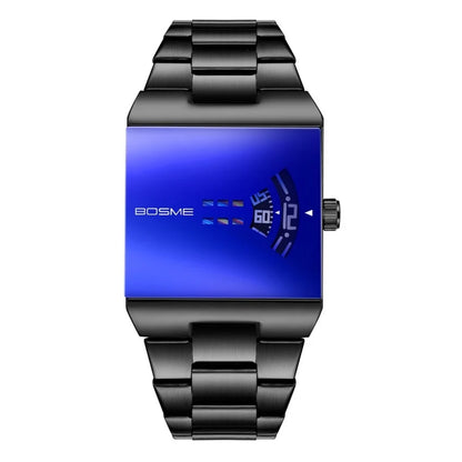 Fashion Square Men Clock Digital Waterproof Stainless Steel Elegant Man Wristwatch Quartz Casual Business Men's Watches Reloj