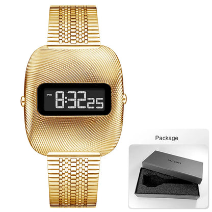 Oval Design Digital Wristwatch