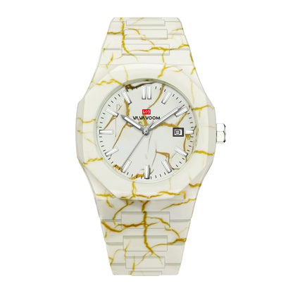 Concept Original  40mm Marble Pattern Dial Quartz Watch Movement with Night Light