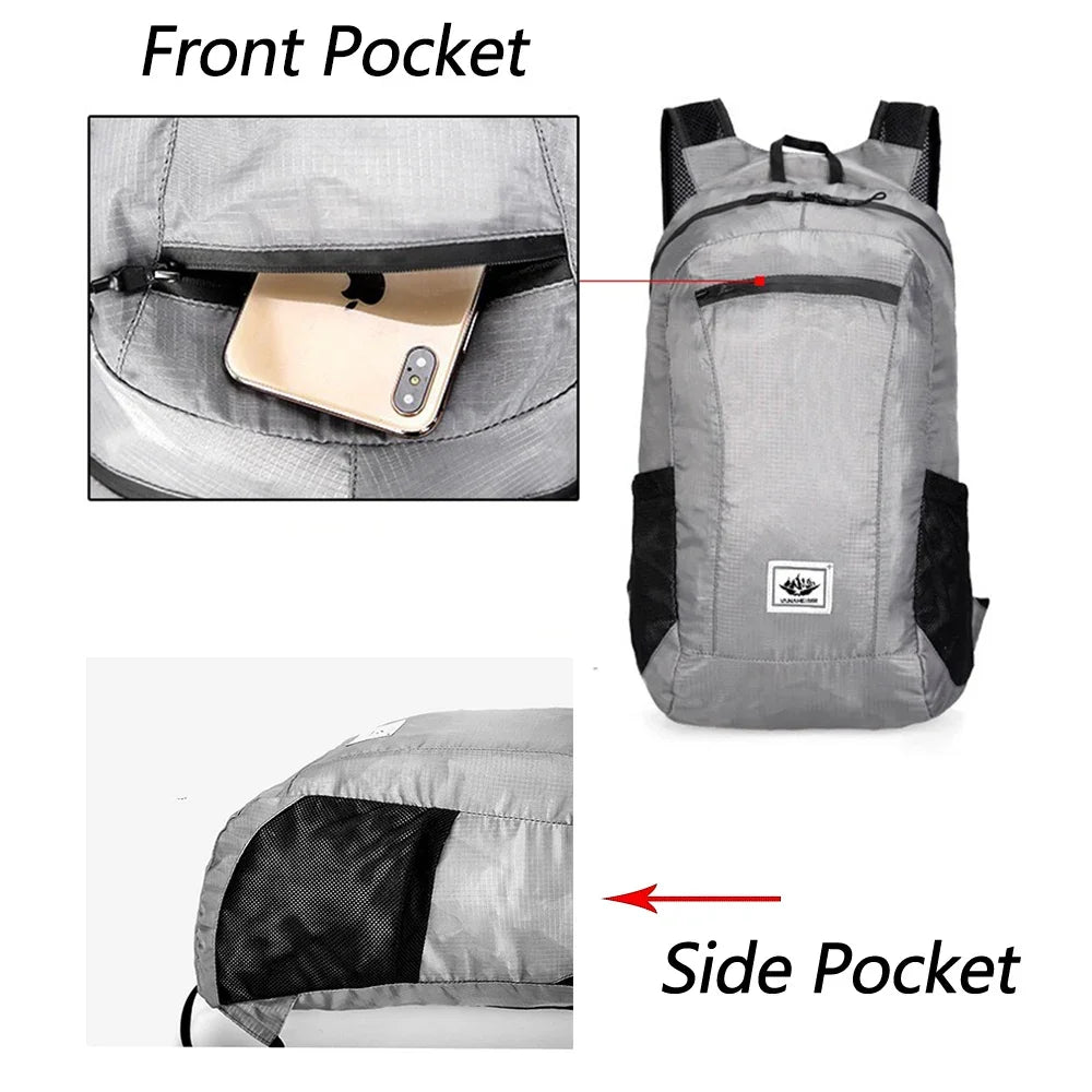 Waterproof Foldable Travel Backpack for Storage  & Accessories
