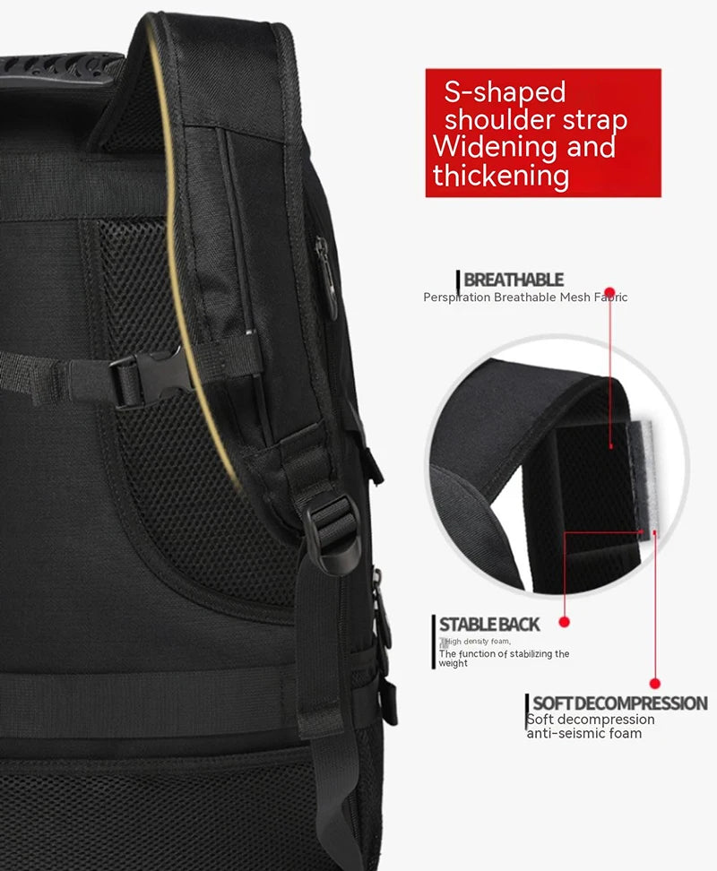 50L & 80L Large Travel Backpack with Separate Shoe Compartment