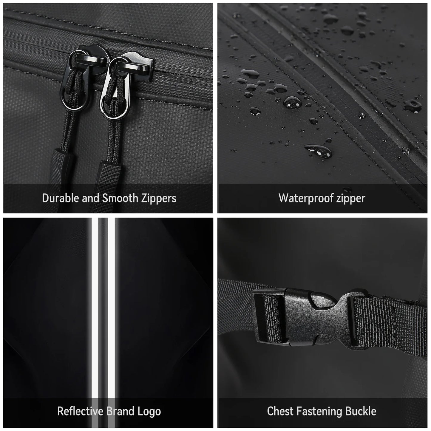 Motorcyclists Waterproof Reflective Travel Backpack