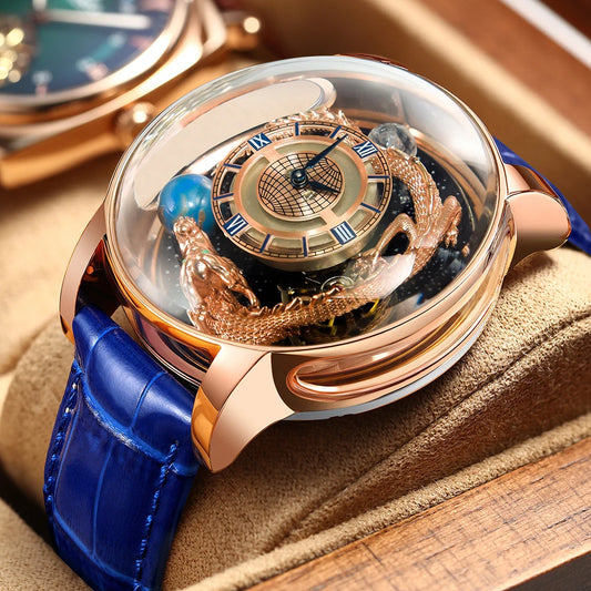 Pindu Luxury Casual Top Brand Business  Luminous Leather Watch