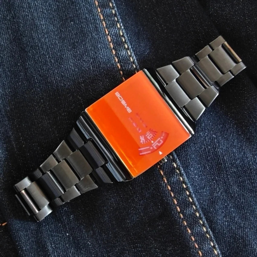 Fashion Square Men Clock Digital Waterproof Stainless Steel Elegant Man Wristwatch Quartz Casual Business Men's Watches Reloj