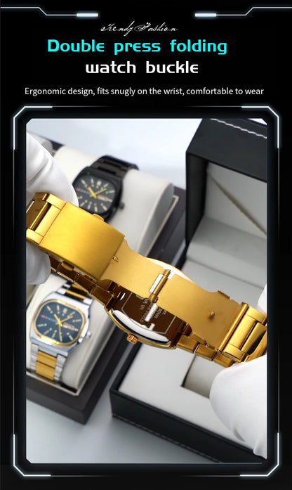 Voom Square Analog Diving Series Steel Watch