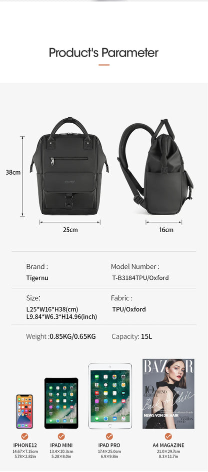 TG Casual Backpack Splashproof for Travel Camping, Lightweight Hiking, School Backpacks
