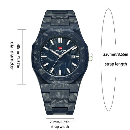 Concept Original  40mm Marble Pattern Dial Quartz Watch Movement with Night Light