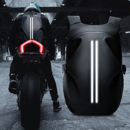 Motorcyclists Waterproof Reflective Travel Backpack