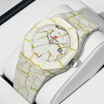 Concept Original  40mm Marble Pattern Dial Quartz Watch Movement with Night Light