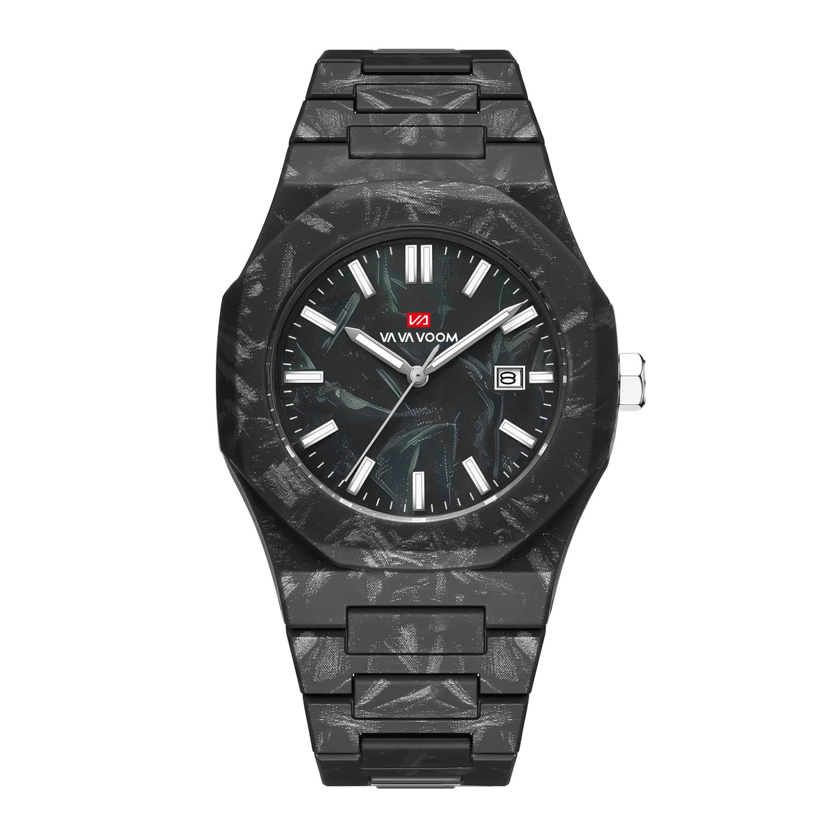 Concept Original  40mm Marble Pattern Dial Quartz Watch Movement with Night Light