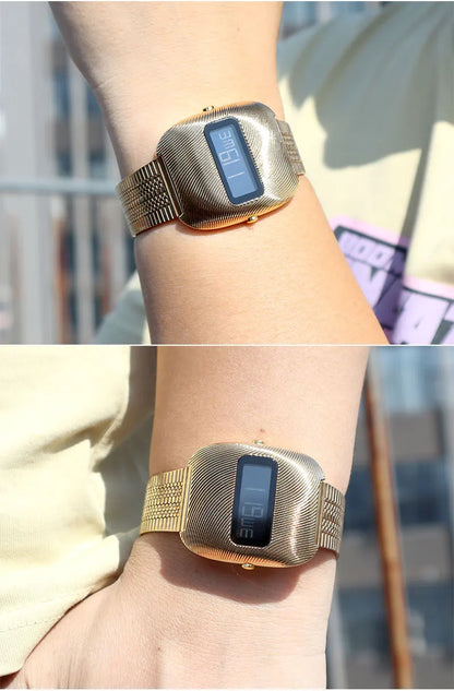 Oval Design Digital Wristwatch