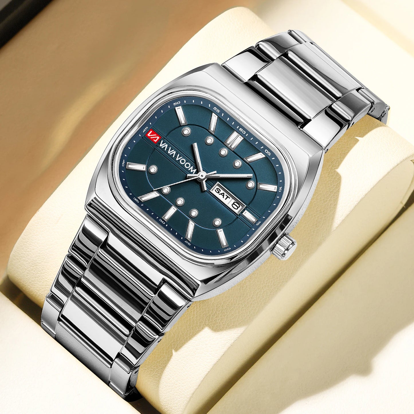 Voom Square Analog Diving Series Steel Watch