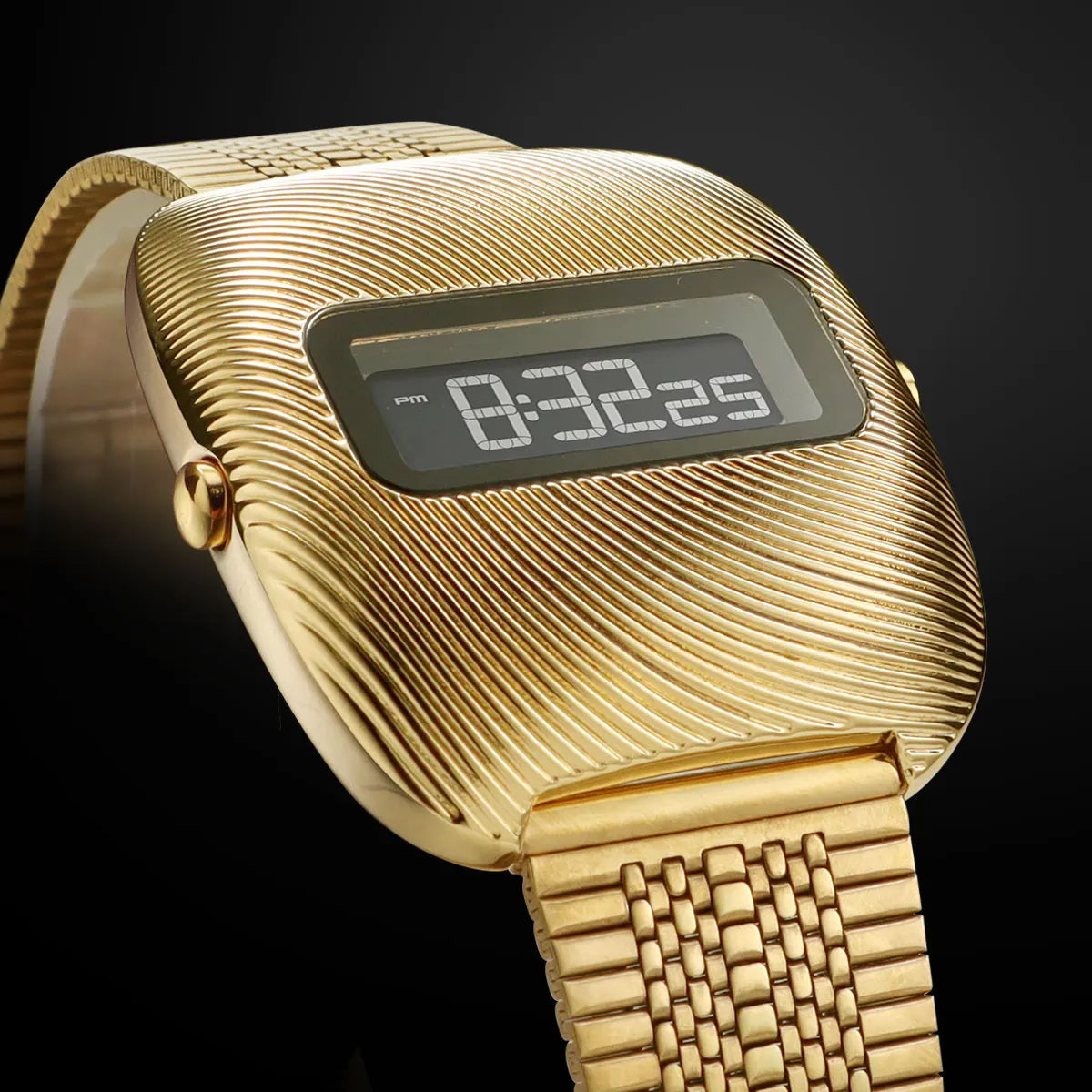 Oval Design Digital Wristwatch