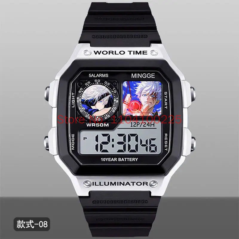 Jujutsu Kaisen Inspired Gojo Digital Sports Watch