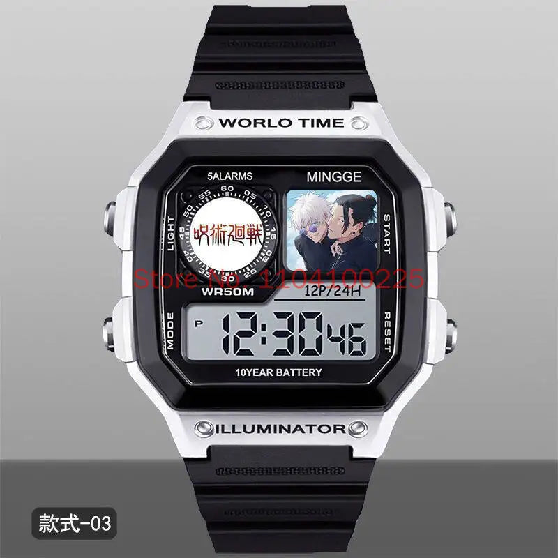 Jujutsu Kaisen Inspired Gojo Digital Sports Watch