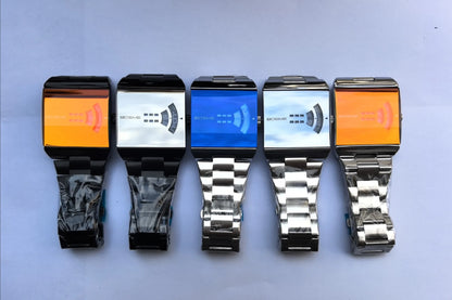 Fashion Square Men Clock Digital Waterproof Stainless Steel Elegant Man Wristwatch Quartz Casual Business Men's Watches Reloj