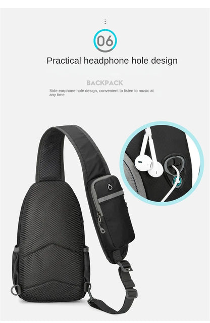 Shoulder Backpack Sling & Chest Crossbody Bag