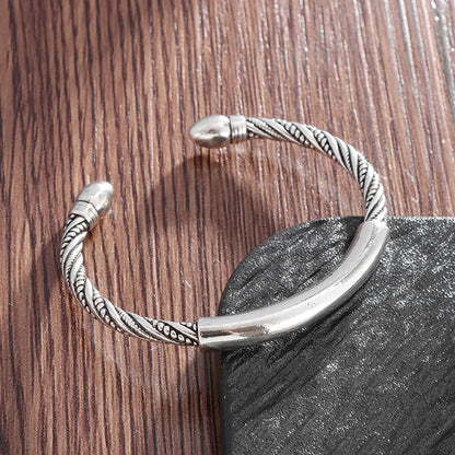 Men\'s Retro Gothic Skull Bracelet Fashionable Cool Street Party Bangles Jewelry Gift