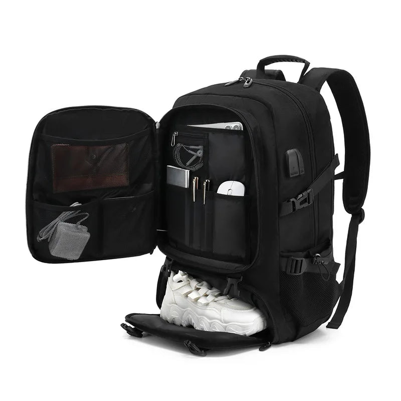 50L & 80L Large Travel Backpack with Separate Shoe Compartment