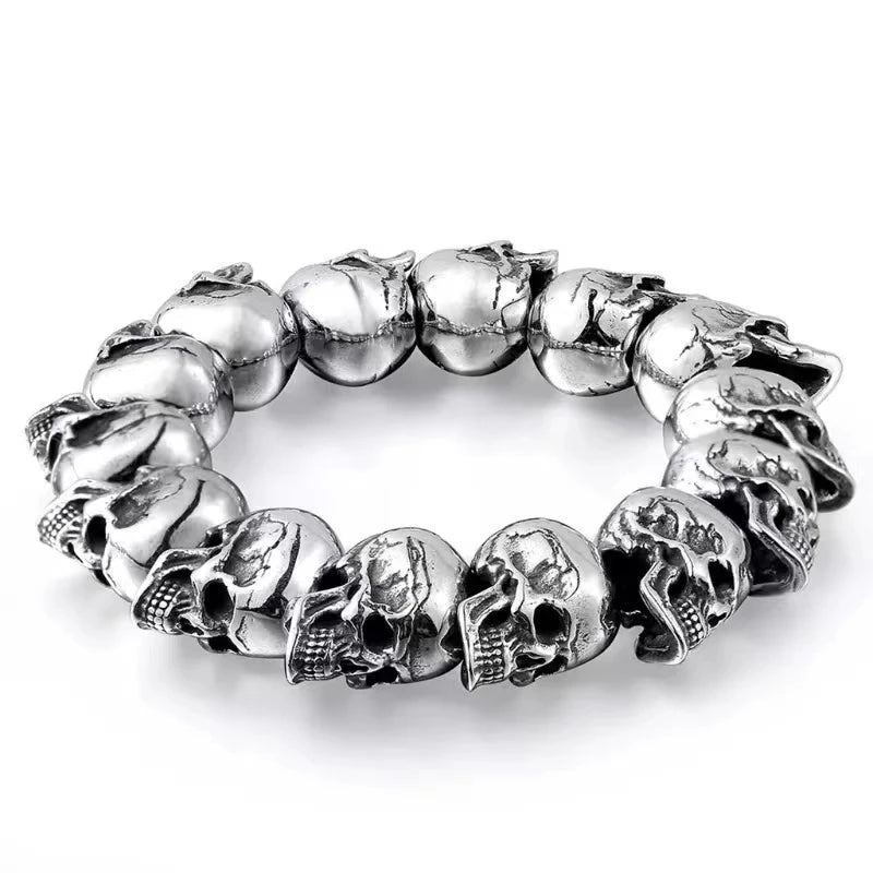 Skull Beaded Bracelet