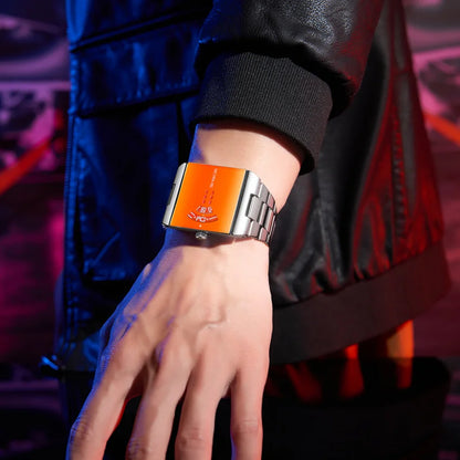 Fashion Square Men Clock Digital Waterproof Stainless Steel Elegant Man Wristwatch Quartz Casual Business Men's Watches Reloj