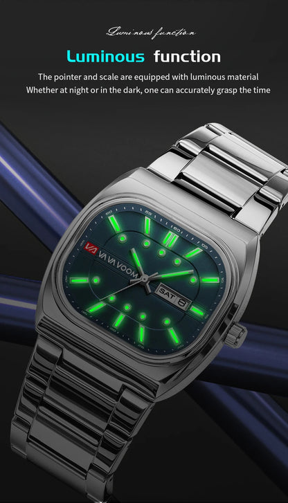 Voom Square Analog Diving Series Steel Watch