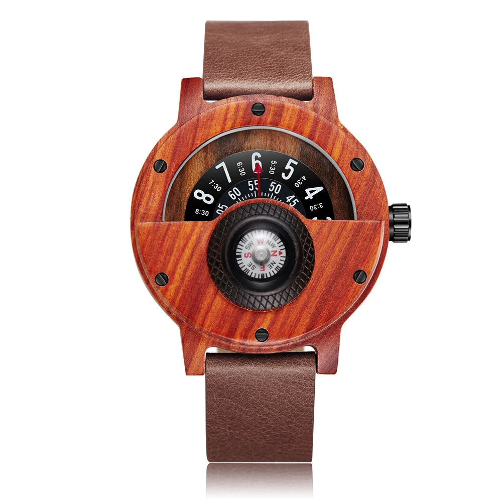 Quartz Watches Wood Clock Unique Design