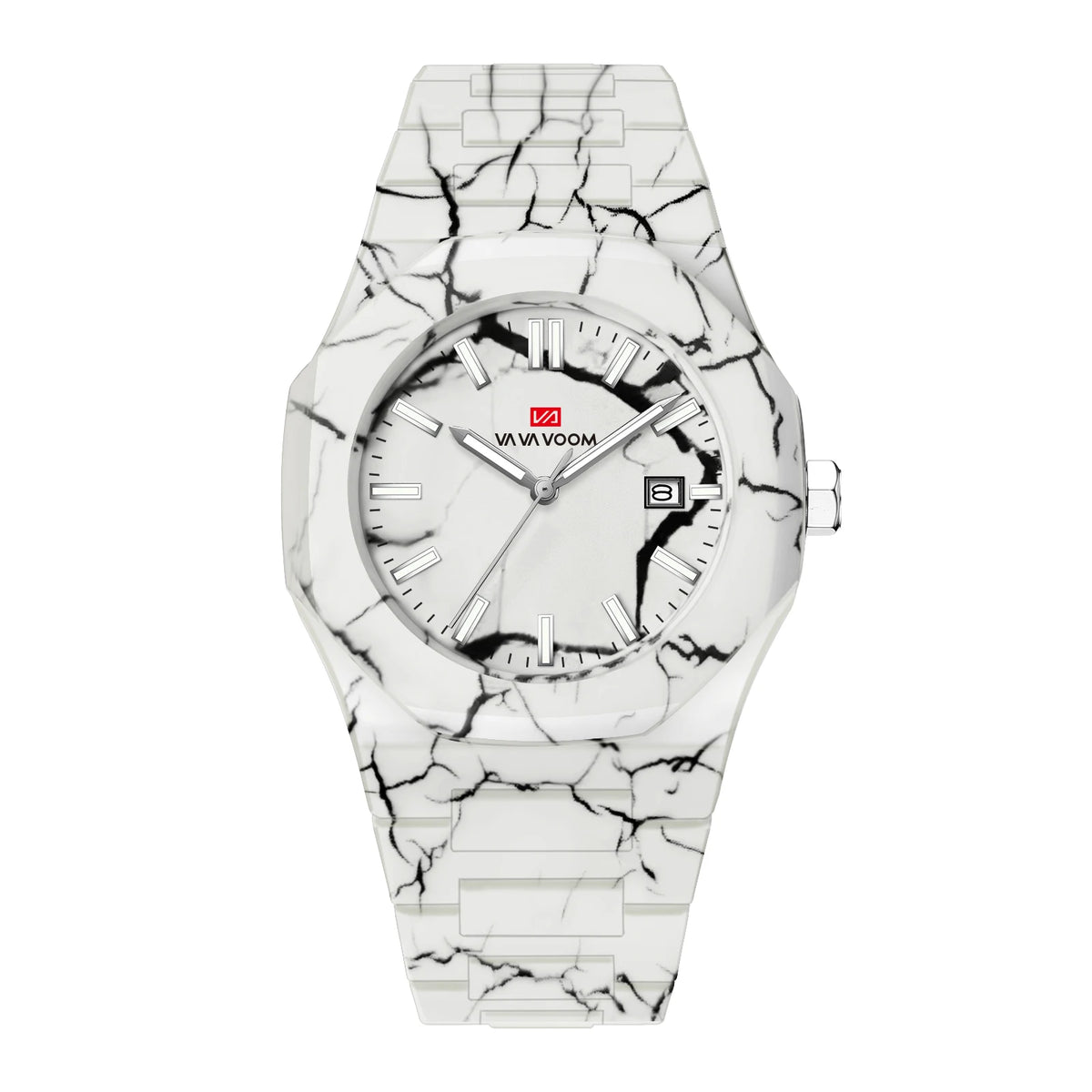 Concept Original  40mm Marble Pattern Dial Quartz Watch Movement with Night Light