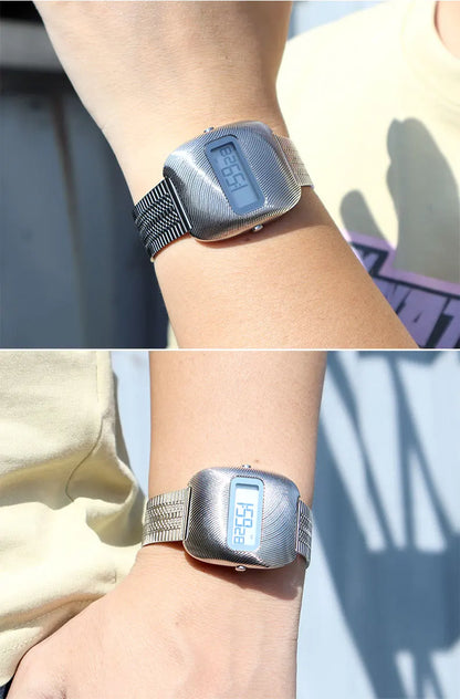 Oval Design Digital Wristwatch