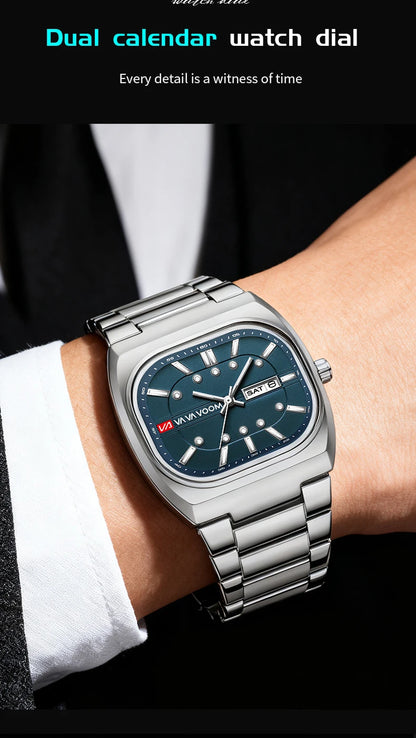 Voom Square Analog Diving Series Steel Watch